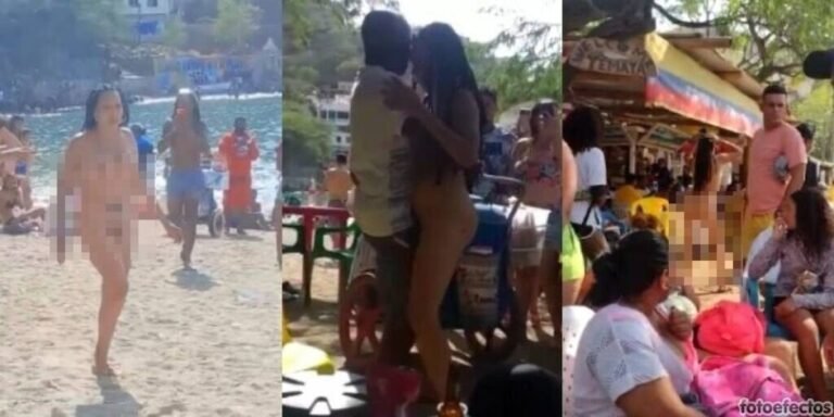 Escándalo: mujer alicorada paseó y bailó desnuda por la playa de Taganga
