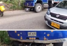 Volqueta mata a motociclista en Floridablanca