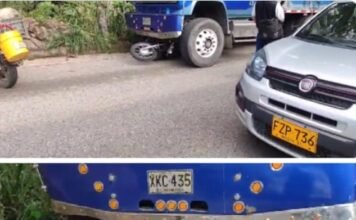Volqueta mata a motociclista en Floridablanca