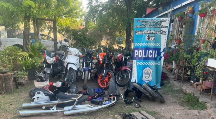 La Policía desmanteló un desarmadero de autopartes en Glew