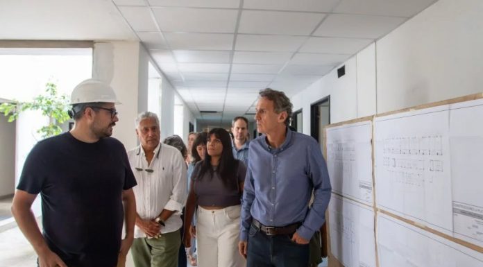 Mieri y Katopodis recorrieron la obra del nuevo pabellón pediátrico del Hospital Iriarte