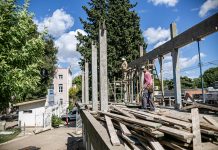 Brown concreta obras y mejoras en el cementerio municipal de Rafael Calzada