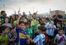 Inauguraron la nueva cancha de césped sintético del club San Pablo de Quilmes Oeste