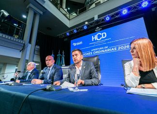 Fabiani abrió las sesiones del HCD con anuncios en materia de Seguridad y Obras
