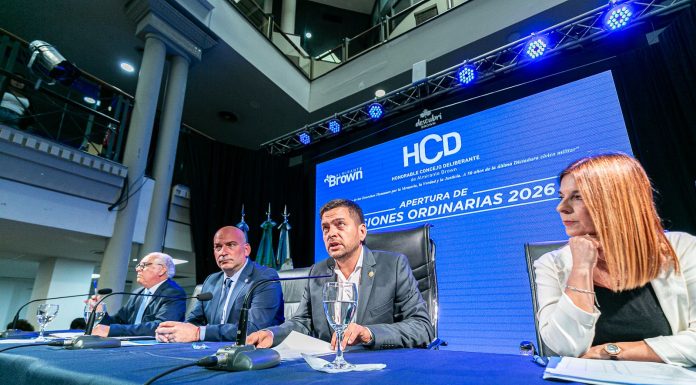 Fabiani abrió las sesiones del HCD con anuncios en materia de Seguridad y Obras