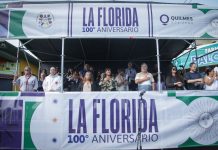 Mieri hizo importantes anuncios de obras en festejos por el 100° aniversario de La Florida