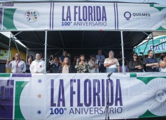 Mieri hizo importantes anuncios de obras en festejos por el 100° aniversario de La Florida