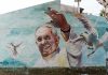 A un año de su partida, un mural browniano homenajea al Papa Francisco