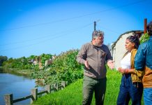 Eva Mieri supervisó trabajos de diversas áreas municipales en zonas afectadas tras el temporal