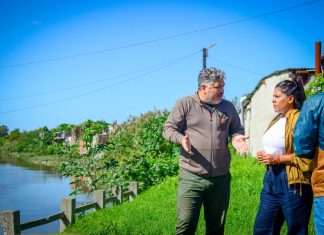 Eva Mieri supervisó trabajos de diversas áreas municipales en zonas afectadas tras el temporal