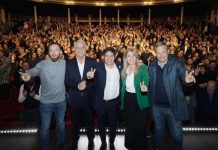 Kicillof encabezó acto del PJ en el Teatro Podestá de La Plata