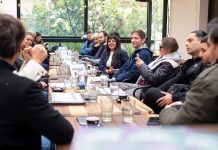 Eva Mieri compartió desayuno de trabajo con comerciantes quilmeños