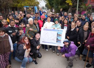Mendoza y Mieri recorrieron los nuevos pavimentos en los barrios 1° de Mayo y Monteverde