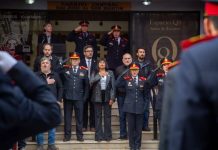 Acto por el día del bombero voluntario en el cuartel de Quilmes