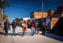 El municipio concluyó la construcción de 29 cuadras en los barrios San Valentín, 25 de Mayo y Gaby 1º, de Bernal Oeste