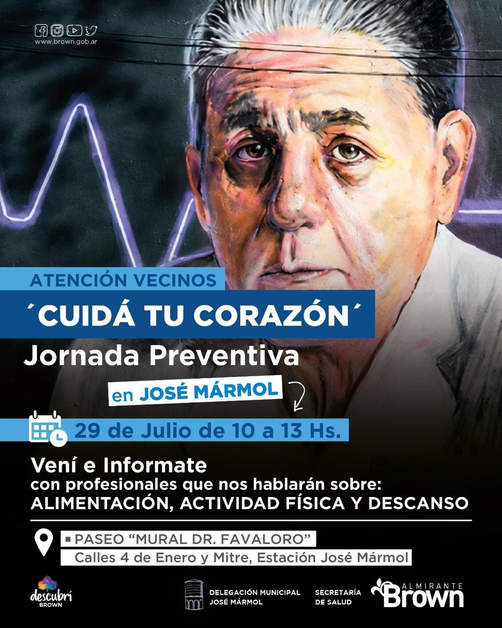 En homenaje a Favaloro realizarán una jornada de Salud dedicada al cuidado del corazón En homenaje a Favaloro realizarán una jornada de Salud dedicada al cuidado del corazón