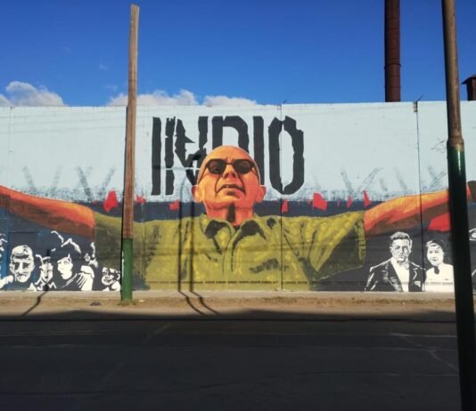 Se presentó en Brown el mural más grande e impactante del Indio Solari a un mes de su partida