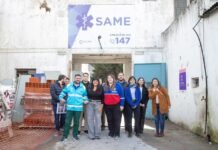 Siguen las refacciones en la central operativa del SAME Quilmes