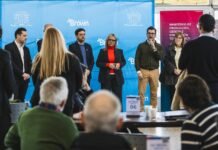Fabiani y Eichel encabezaron una jornada de trabajo para potenciar a las PyMEs de Brown