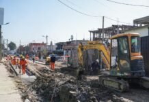 Avanzan las obras de saneamiento del municipio en el barrio “El Paredón”