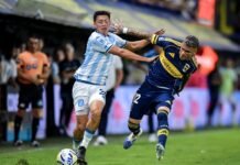Boca y Racing empataron 1-1 en Avellaneda
