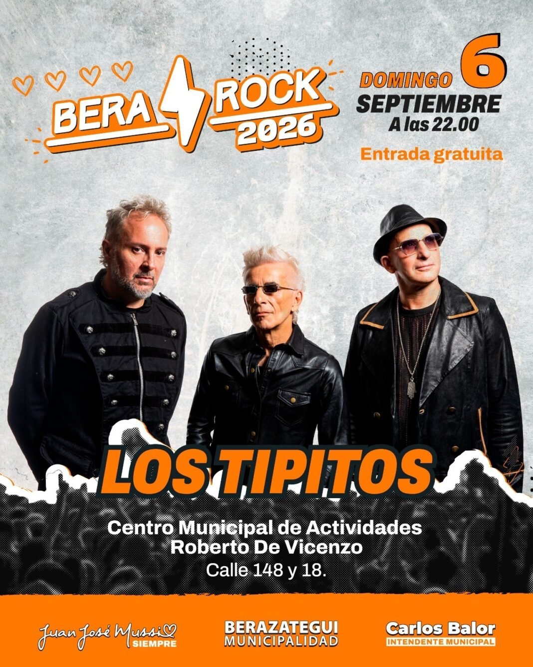 Llega el “Bera Rock”: del jueves 3 al domingo 6 de septiembre Llega el “Bera Rock”: del jueves 3 al domingo 6 de septiembre