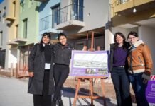 Mayra y Mieri recorrieron junto a la ministra Batakis, la obra de 28 viviendas del barrio “La Odisea”
