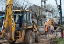 Fase final del proyecto hídrico sobre la calle Melber