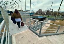 Habilitaron el puente peatonal del paso bajo nivel de Calzada que mejora la conectividad