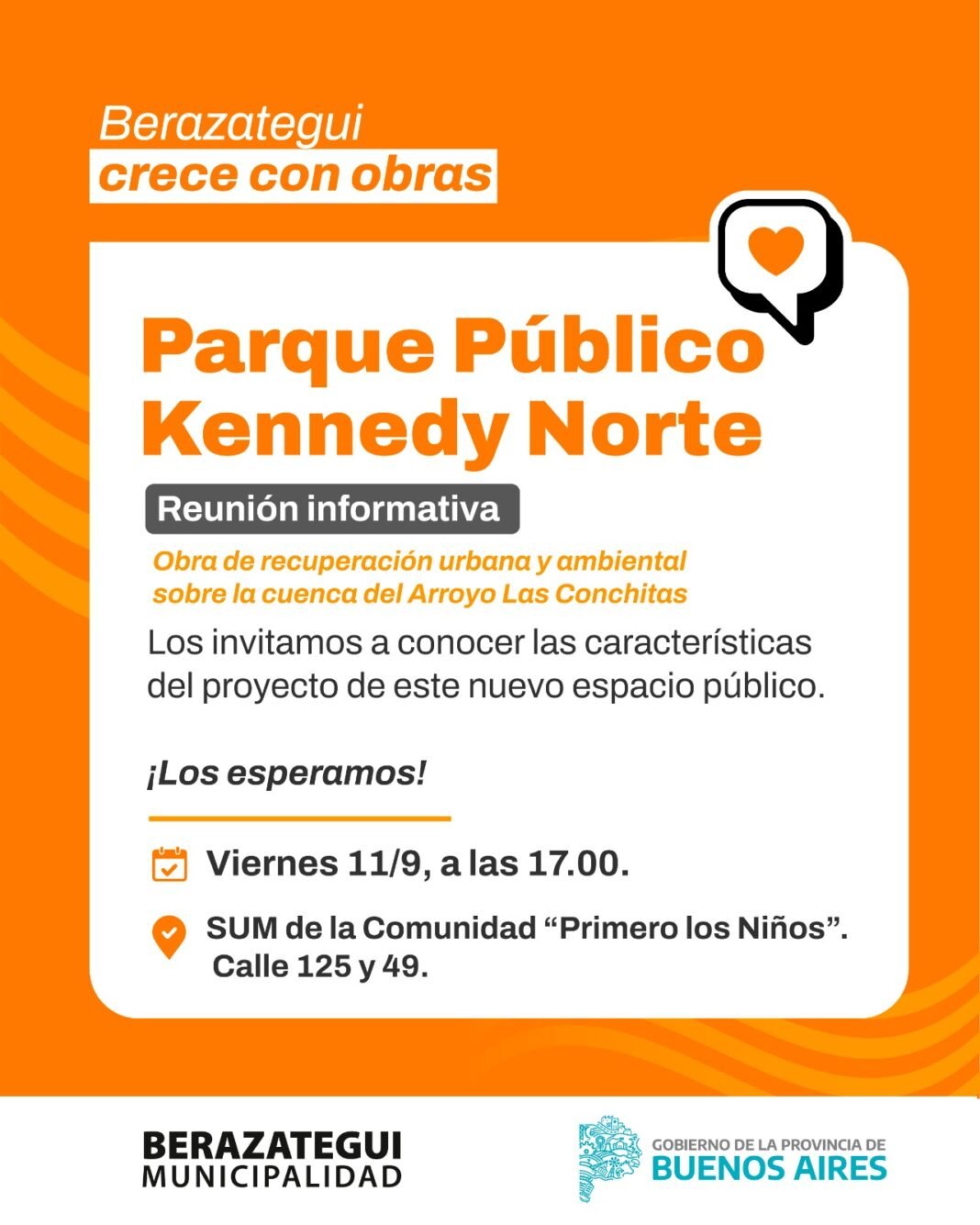 Convocan a reunión informativa para conocer el proyecto del Parque Público del barrio Kennedy Norte Convocan a reunión informativa para conocer el proyecto del Parque Público del barrio Kennedy Norte