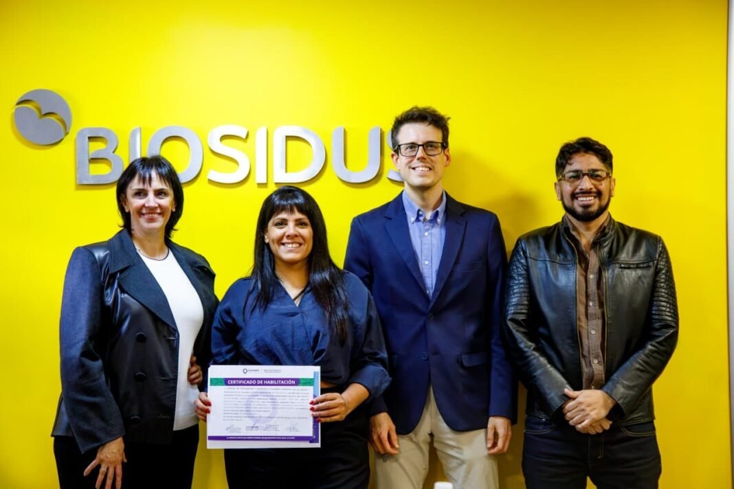 El municipio de Quilmes le entregó el certificado de habilitación a planta de producción de la empresa Biosidus El municipio de Quilmes le entregó el certificado de habilitación a planta de producción de la empresa Biosidus